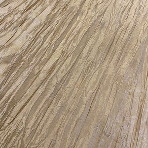(5) 90 x 132" Rectangle Gold Taffeta Crinkle Tablecloths